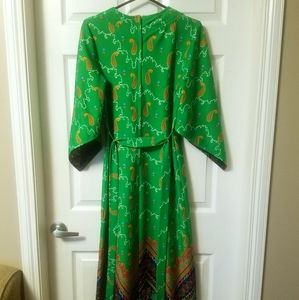 Vintage Maxi Dress 60s 70s Style